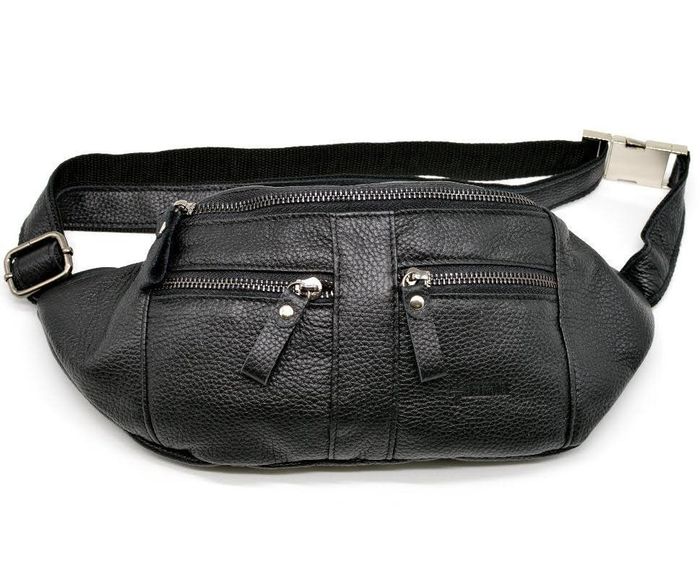 Шкіряна чоловіча сумка на пояс TARWA fa-3088-3md Чорний купити недорого в Ти Купи