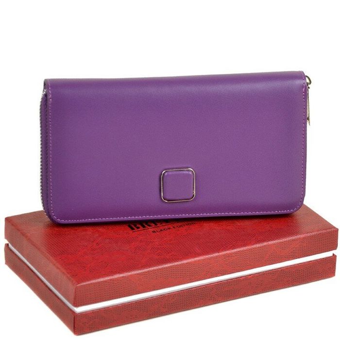 Кожаный кошелек Color Bretton W7322 purple купить недорого в Ты Купи