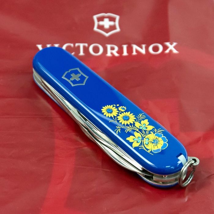 Складной нож Victorinox SPARTAN UKRAINE Цветы 1.3603.2_T1050u купить недорого в Ты Купи