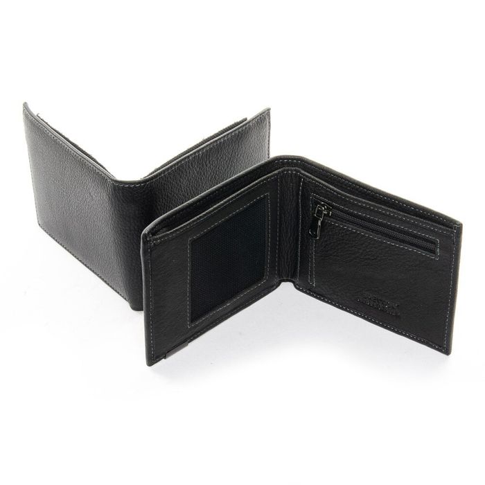 Шкіряний чоловічий гаманець BRETTON 208S black купити недорого в Ти Купи