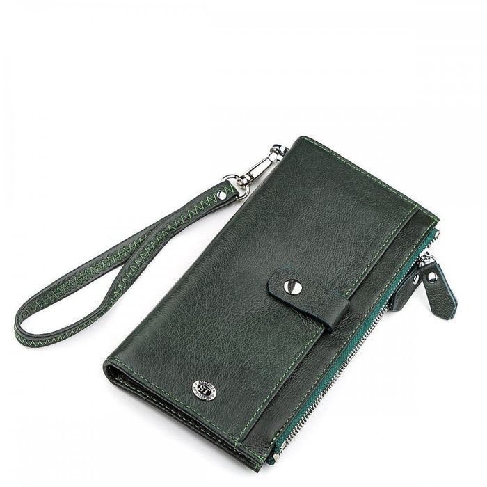 Жіночий шкіряний гаманець ST Leather 18416 (ST420) Синій купити недорого в Ти Купи