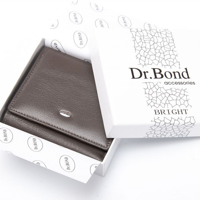 Женский кожаный кошелек Bright DR. BOND WS-219 gray купить недорого в Ты Купи