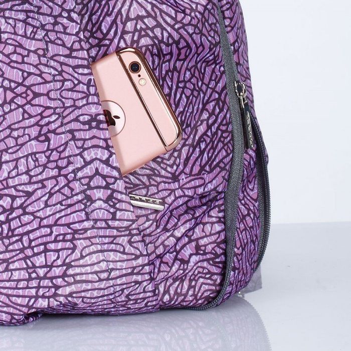 Міська сумка-рюкзак з тканини Dolly 369 бузкова купити недорого в Ти Купи