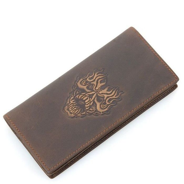 Чоловічий шкіряний гаманець Vintage 14384 Коричневий купити недорого в Ти Купи