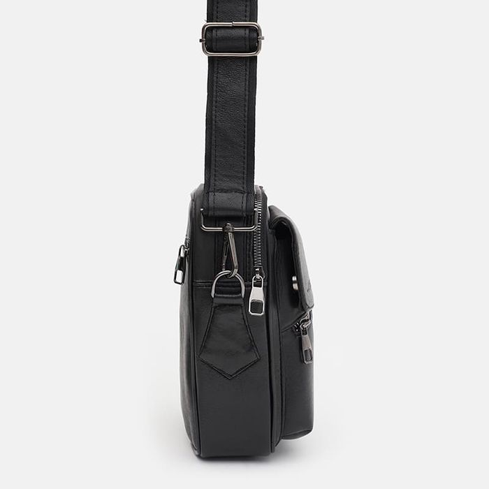 Чоловіча шкіряна сумка Ricco Grande T1DLUX1bl-black купити недорого в Ти Купи