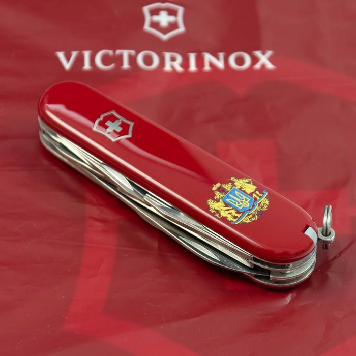 Складной нож Victorinox CLIMBER UKRAINE Большой Герб Украины 1.3703_T0400u купить недорого в Ты Купи