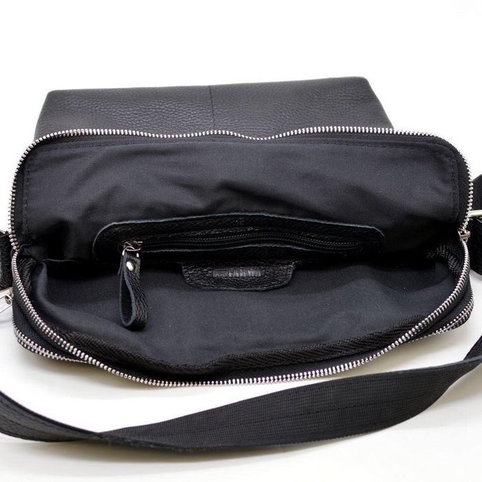 Мужская черная кожаная сумка TARWA fa-1048-3md купити недорого в Ти Купи