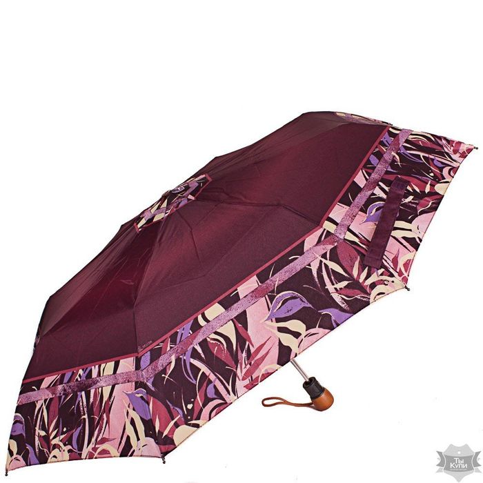 Зонт женский AIRTON бордовый стильный полуавтомат купить недорого в Ты Купи