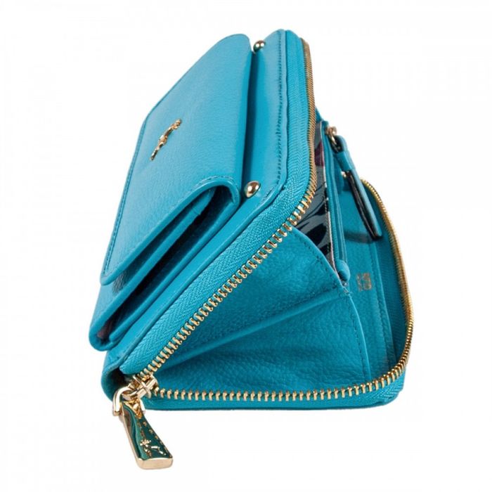 Англійський жіночий гаманець Ashwood J54 BLUE ATOLL (Синій) купити недорого в Ти Купи