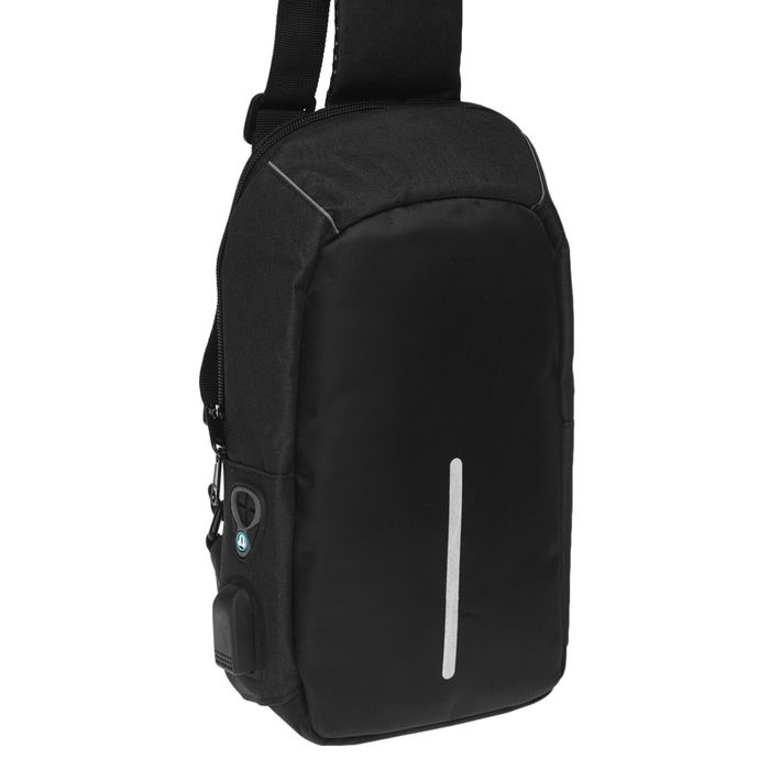 Мужская сумка-слинг Monsen vn0212-black купить недорого в Ты Купи