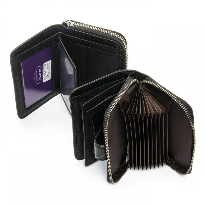 Жіночий шкіряний гаманець Classic DR. BOND WS-9 black купити недорого в Ти Купи