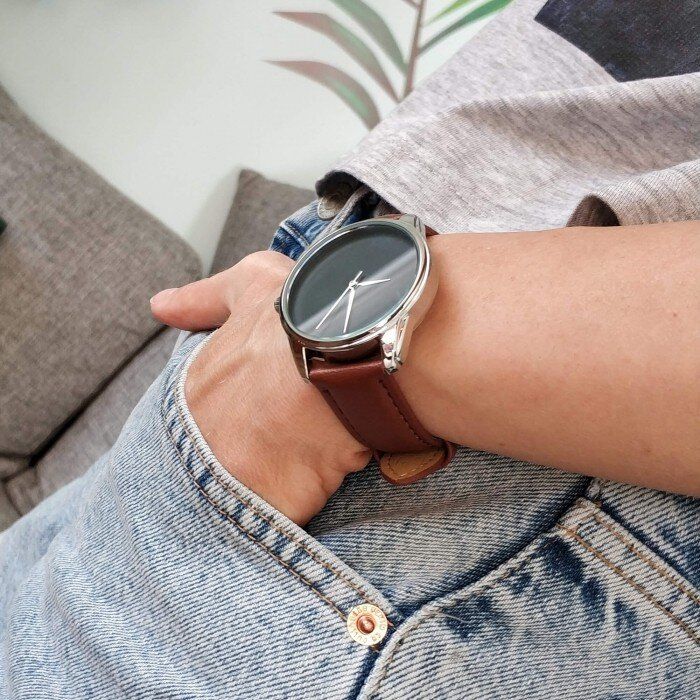 Наручний годинник ZIZ «Мінімалізм чорний» + додатковий ремінець 4600356 купити недорого в Ти Купи