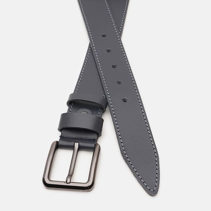 Мужской кожаный ремень Borsa Leather V1125FX52-navy купить недорого в Ты Купи