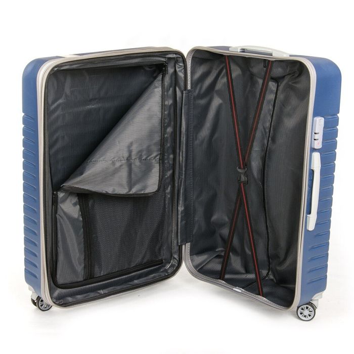 Комплект чемоданов 3/1 ABS-пластик PODIUM 8341 blue купить недорого в Ты Купи