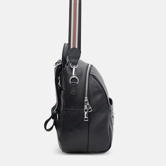 Шкіряний жіночий рюкзак Ricco Grande K188815bl-black купити недорого в Ти Купи