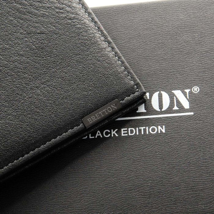 Шкіряний чоловічий гаманець BRETTON 208S black купити недорого в Ти Купи