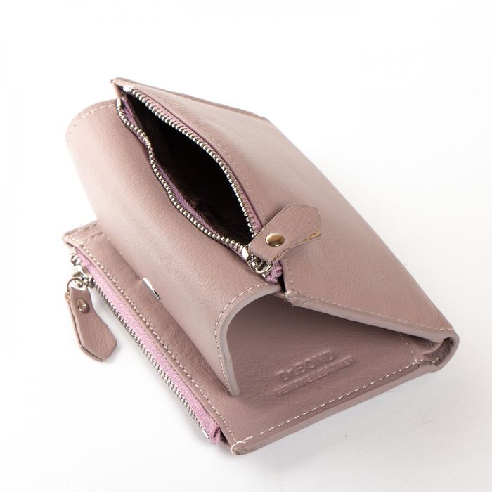 Шкіряний жіночий гаманець Classik DR. BOND WN-23-12 pink-purple купити недорого в Ти Купи