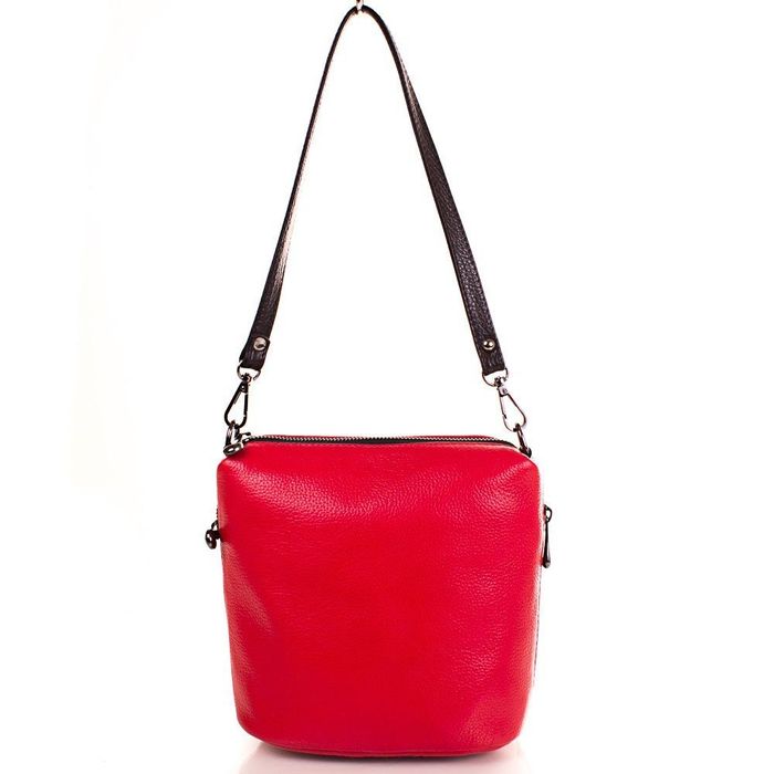 Жіноча шкіряна сумка DESISAN червона купити недорого в Ти Купи