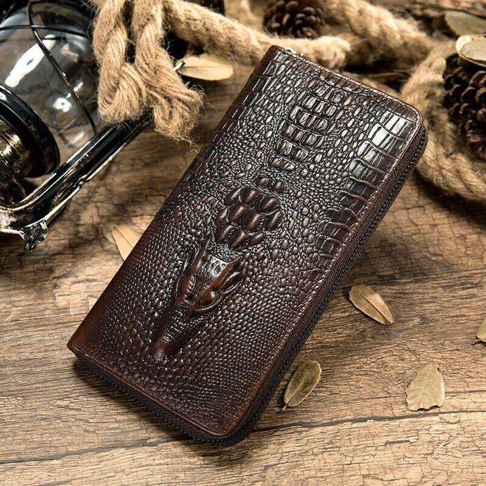 Мужской тёмно-коричневый кошелёк из натуральной кожи Vintage 20235 купить недорого в Ты Купи