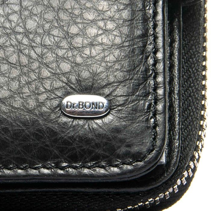Жіночий шкіряний гаманець Classic DR. BOND WS-9 black купити недорого в Ти Купи