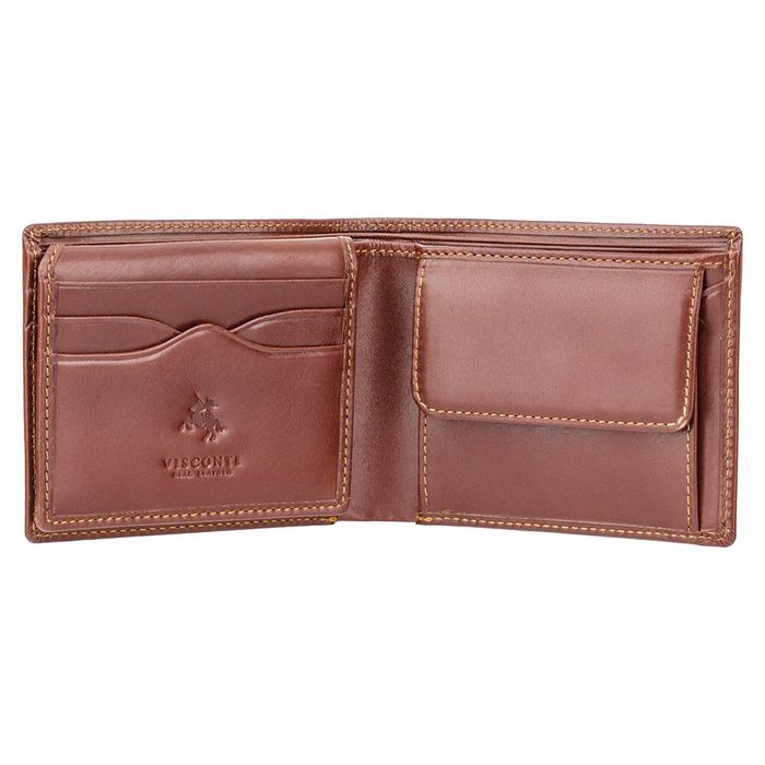 Чоловічий гаманець Visconti LAZIO MZ-4 коричневий купити недорого в Ти Купи