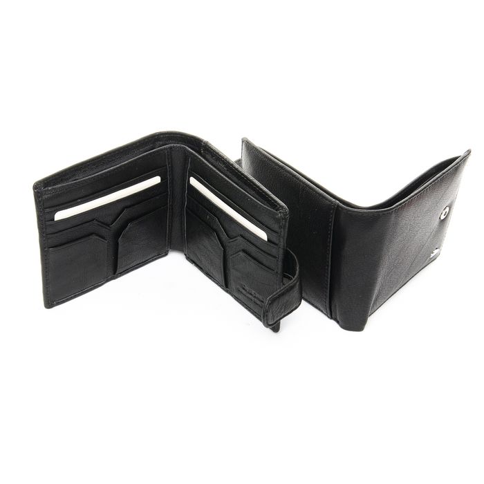 Мужской кожаный черный кошелек Classik dr.Bond M59-1 black купить недорого в Ты Купи