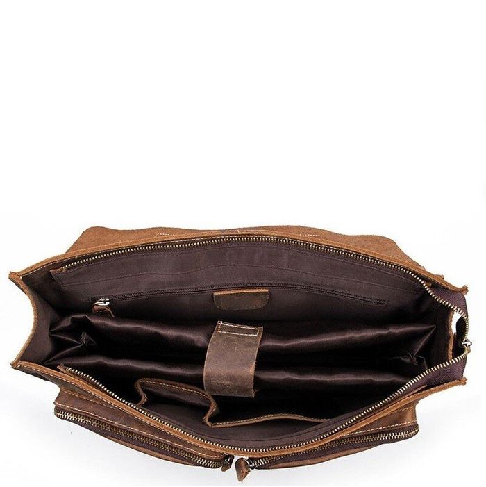 Мужской кожаный портфель Vintage 14430 Коричневый купить недорого в Ты Купи