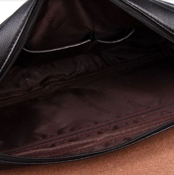 Чоловіча чорна сумка через плече Polo 8802-4 купити недорого в Ти Купи