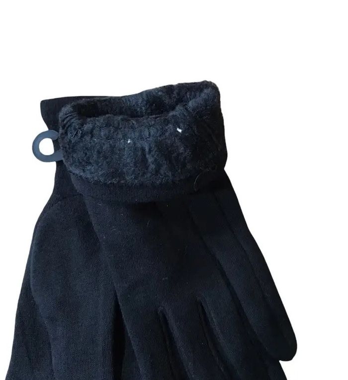 Женские стрейчевые перчатки чёрные 8128s2 M купить недорого в Ты Купи