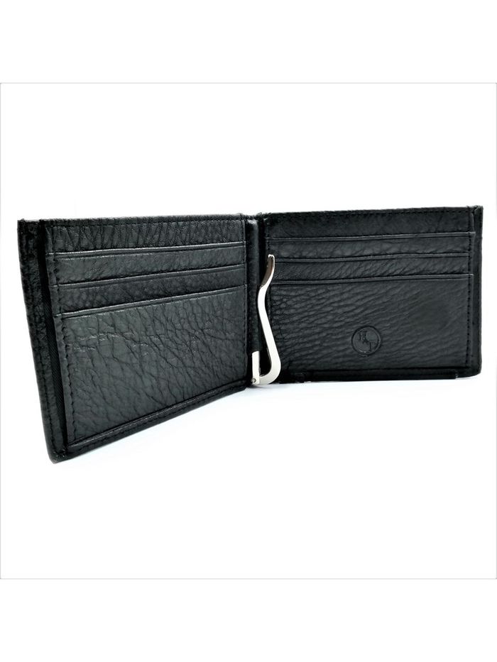Чоловічий шкіряний гаманець Weatro 11 х 8 х 3 см Чорний wtro-168-24B купити недорого в Ти Купи