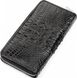 Чоловічий гаманець зі шкіри крокодила CROCODILE LEATHER 18268 Чорний