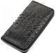 Чоловічий гаманець зі шкіри крокодила CROCODILE LEATHER 18268 Чорний