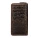 Мужской тёмно-коричневый кошелёк из натуральной кожи Vintage 20235