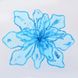 Цветок пуансеттии “Королевский” полупрозрачный голубой, 28*28 см Новогодько 750287