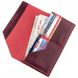 Жіночий шкіряний бордовий гаманець GRANDE PELLE 11217