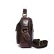 Мужская горизонтальная кожаная сумка через плечо Vintage 20027 Коричневый