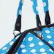 Летняя женская сумочка в горошек Dolly 084 голубая