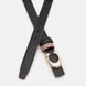 Жіночий шкіряний двосторонній ремінь Borsa Leather CV1ZK-119be-beige/black