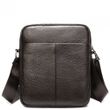 Чоловіча шкіряна темно-коричнева сумка Vintage 14993