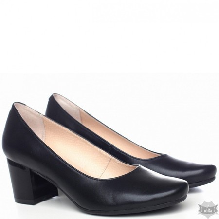 Кожаные женские туфли на каблуке Villomi 513-17 купить недорого в Ты Купи