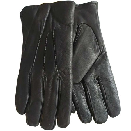 Перчатки мужские чёрные кожаные Shust Gloves 335s2 М купить недорого в Ты Купи