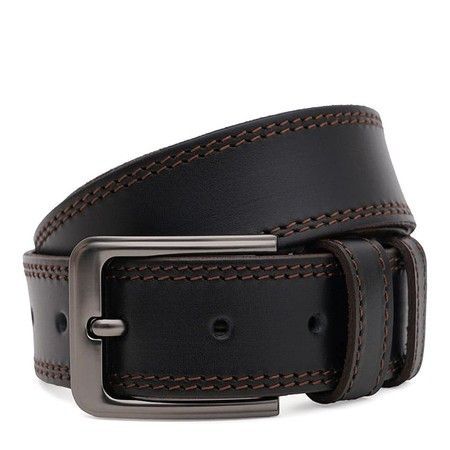 Мужской кожаный ремень Borsa Leather 115v1fx100-black купить недорого в Ты Купи