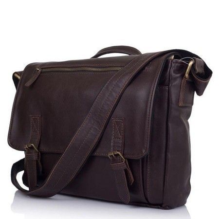 Чоловіча шкіряна сумка TARWA gc-6046-2md Темно-коричневий купити недорого в Ти Купи