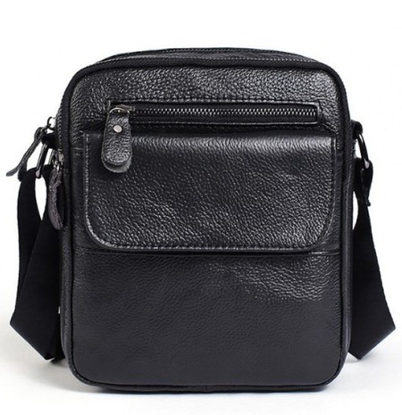 Чоловіча чорна шкіряна сумка для підйомної сумки A25-1108a купити недорого в Ти Купи
