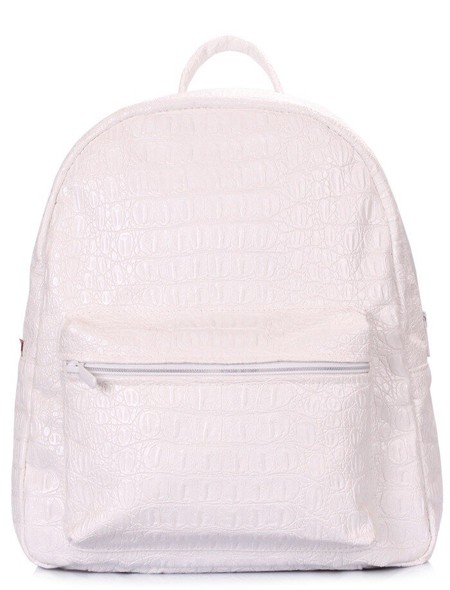 Женский рюкзак белого цвета POOLPARTY xs-croco-white купить недорого в Ты Купи