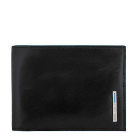 Чорне шкіряне чоловіче портмоне Piquadro Blue Square (PU1928B2_N) купити недорого в Ти Купи