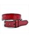 Женский кожаный ремень Weatro 3,3х110-115 см Красный lmn-zh-33k-004