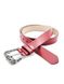 Женский кожаный ремень 2,8х100-115 см Weatro Красный kit-3cm-kozh-0030