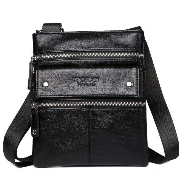 Мужская черная сумка-планшет Polo VICUNA 8832-BL купить недорого в Ты Купи