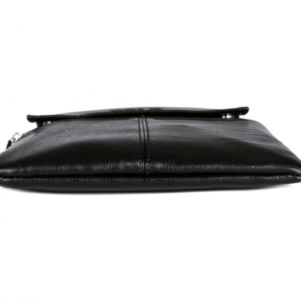 Чоловіча чорна сумка-планшет Polo VICUNA 8832-BL купити недорого в Ти Купи